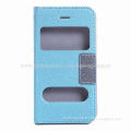 Hot Selling Flip Leather Cover for Samsung Galaxy, Made of PU Material